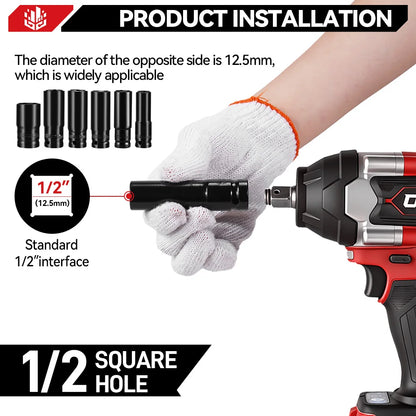 ONEVAN 1800N.M Brushless Electric Impact Wrench 1500W Cordless Handheld Screwdriver Drill Power Tool For Makita 18V Battery Pin