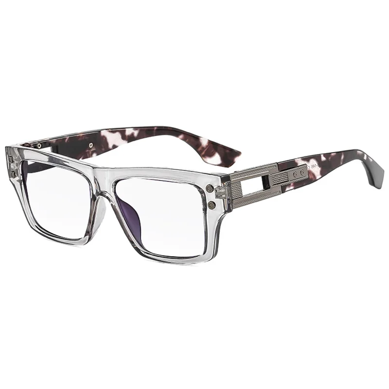 Thick Frame Anti Blue Light Reading Glasses Men Brand Design Square Finished Optical Presbyopic Glasses Customized Diopter