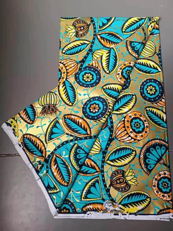 2022 New Hot Sale African Wax Fabric Cotton Material Nigerian Ankara Block Prints Batik Dutch High Quality Sewing Cloth