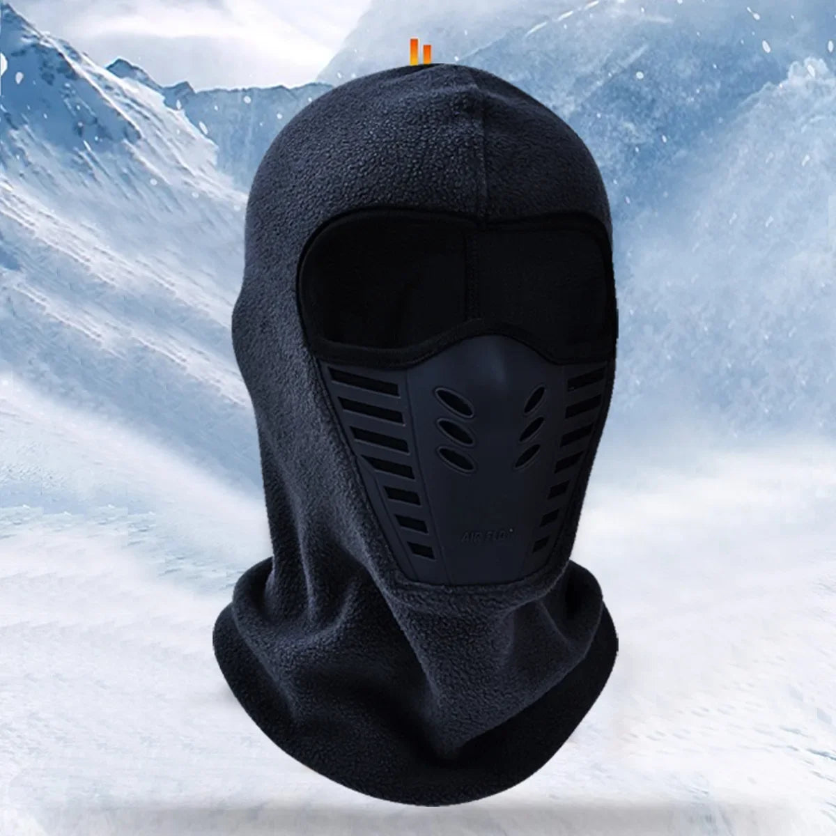 WRELS Winter Outdoor Skiing Riding Masked Cap Thickened Fleece Cap Scarf Face Protection Warm Windproof Hat Headgear Mask