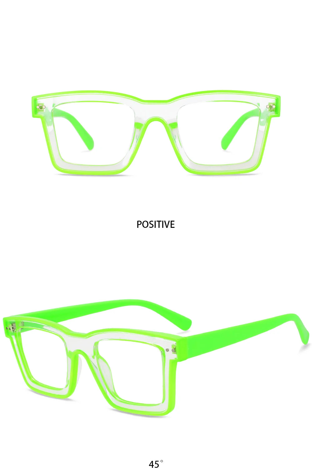 55599 New Fashion Men Brand Designer Glasses for Ladies Anti Blue Retro Square Punk Frame Clear Computer Purple Eyeglasses