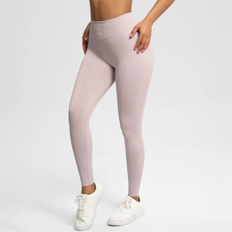 2025 Bum Shaping Leggings Impact Women Seamless Sports Yoga Pants Low Ribbed Band Gym clothes Fitness Workout Scrunch Butt Tight