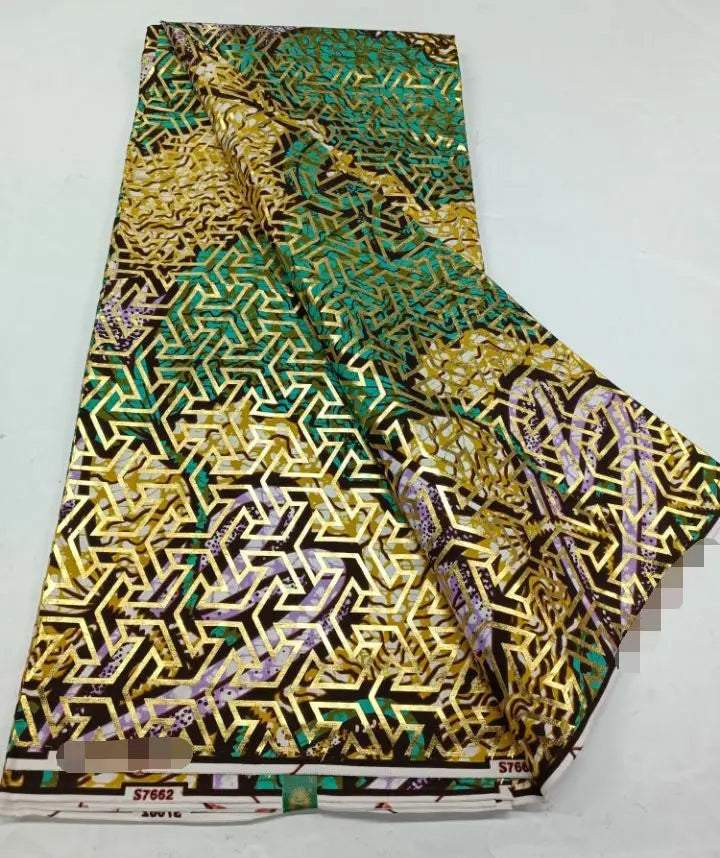 2022 New Hot Sale African Wax Fabric Cotton Material Nigerian Ankara Block Prints Batik Dutch High Quality Sewing Cloth