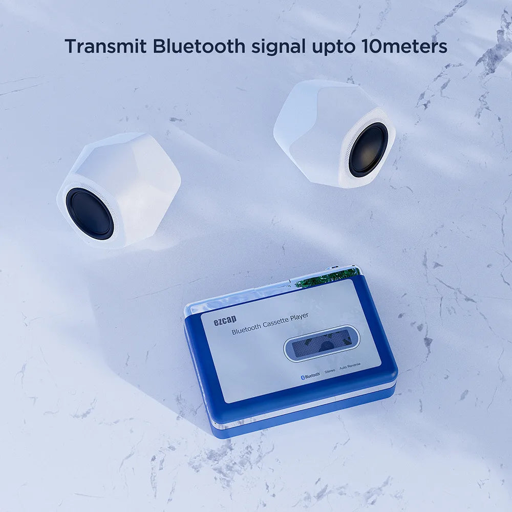 Portable Bluetooth Cassette Player,Tape Player Bluetooth Output to Headphone/Speaker,Walkman Portable Cassette Tape Player