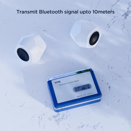 Portable Bluetooth Cassette Player,Tape Player Bluetooth Output to Headphone/Speaker,Walkman Portable Cassette Tape Player