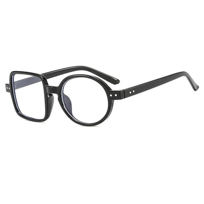 OEC CPO Square Glasses Women Men Fashion Clear Glasses Optical Eyeglasses Frame Personality Round Transparent Lens Spectacle