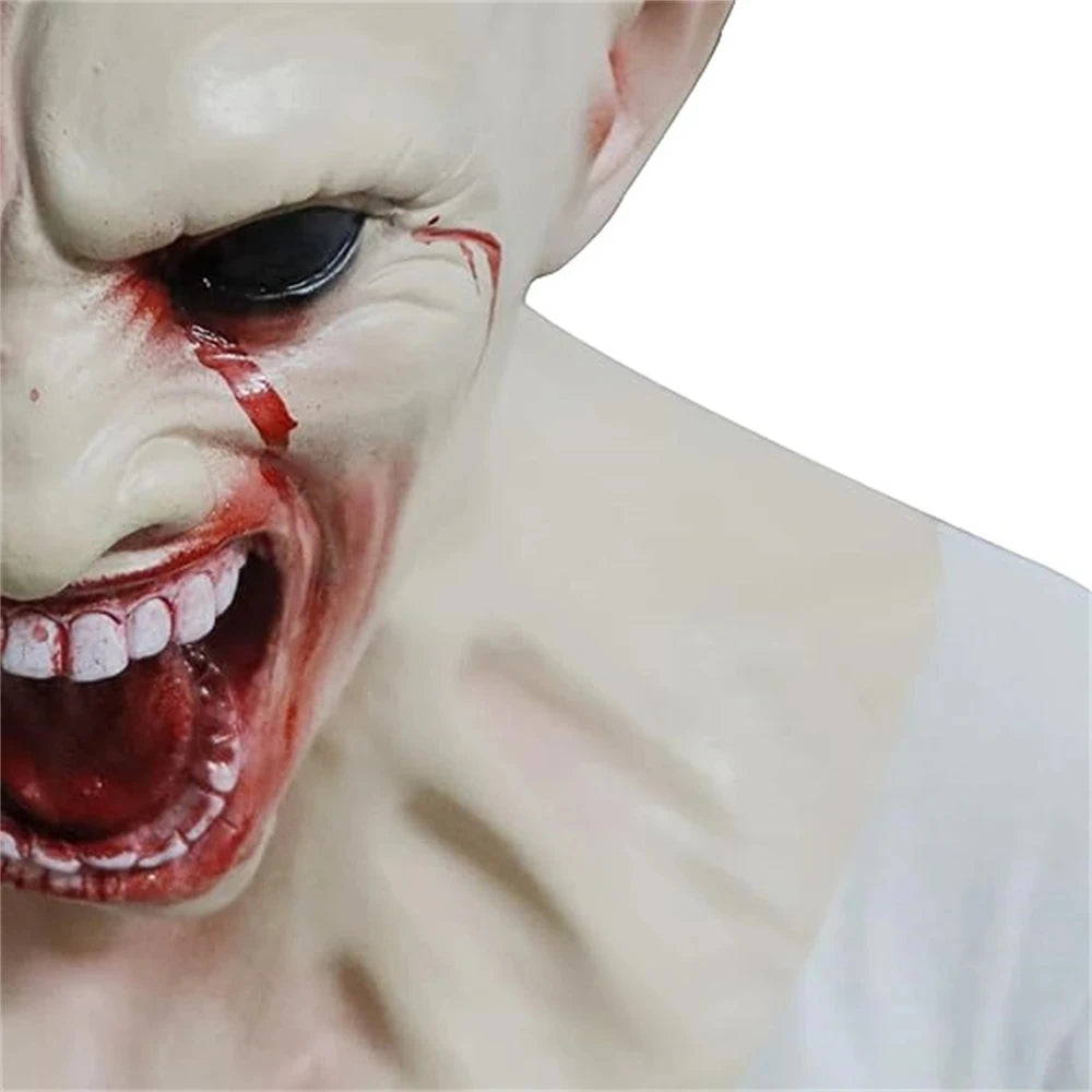 Zombie Mask Creepy Halloween Props Scary Realistic Face Mask Adult Party Cosplay Costume Props Horror Infected Zombie Masks