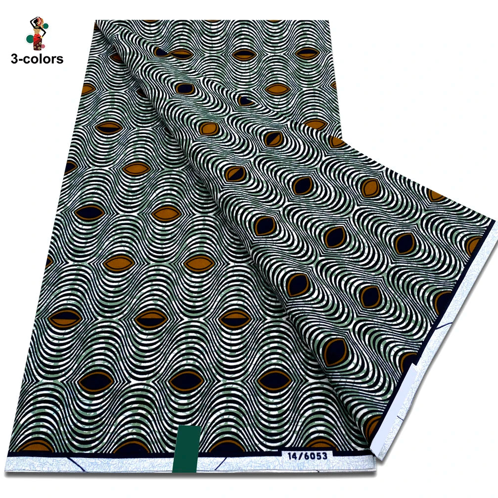2025 Veritable Wax Guaranteed Real Wax Print Fabric dutch hollandais Pagne African Wax Fabric 6 yards