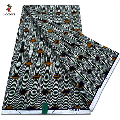 2025 Veritable Wax Guaranteed Real Wax Print Fabric dutch hollandais Pagne African Wax Fabric 6 yards