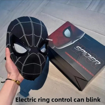 Spider Man headgear eyes movable electric blinking luminous extraordinary mask Wan Christmas cos helmet