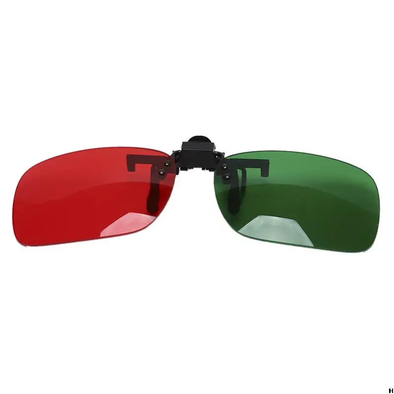 1/2PC Red Blue Green 3D Glasses Black Frame For Dimensional Anaglyph Movie TV