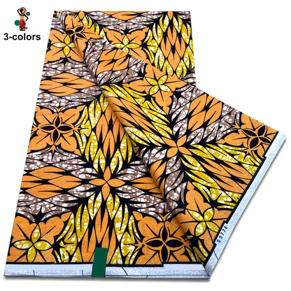 2025 Guaranteed Veritable Original African Wax Print Fabric Real Nigerian 100% Cotton Ankara Wax Fabric Soft Pagne Spuer Batik