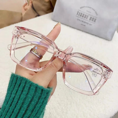 Transparent Square Computer Glasses Frame Women Men Anti Blue Light Rectangle Eyewear Blocking Optical Spectacle Eyeglasses