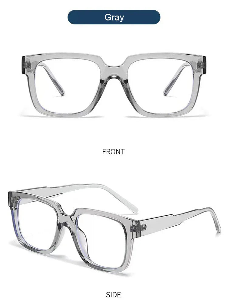 New Simple Spectacles Frame Men Women Ultralight Square Frame Anti Blue Light Transparent Lens Optical Eyeglasses