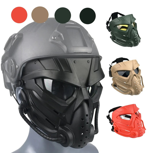 ZLang  Funny Full Face Protective Mask For Airsoft Costume Halloween CS Cosplay Tactical Game Mask  Breathable Skull Adjustable