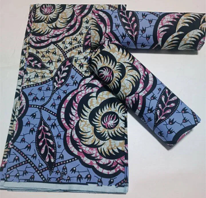 Grand Super Original African Wax Fabric High Quality Nigerian Print Ankara Fabric For Sewing 6 Yard Women Dress 100% Cotton