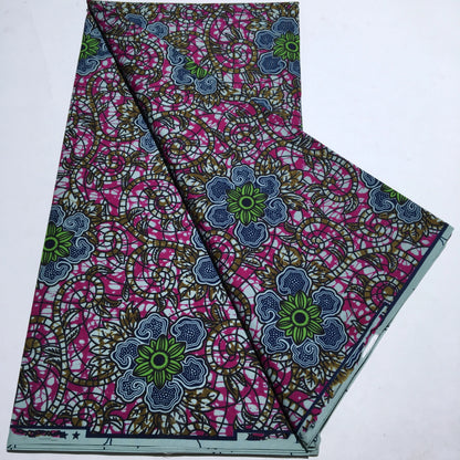 African New Wax Fabric Nigeria Ankara Wax Fabrics Newest Design Block Prints Batik Dutch For Dresses Sewing Cloth Materials