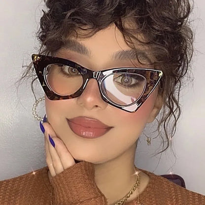 High Quality Brand Design Cat Eye Blue Light Blocking Computer Hyperopia Women Reading Glasses Diopter +0.5 1.5 2.0 2.5 3.5 6.0