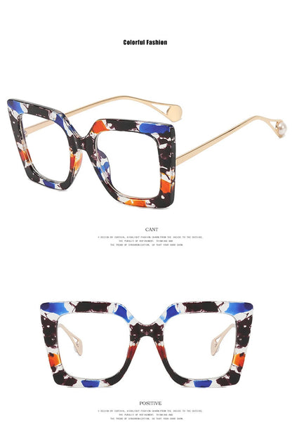 Vintage Transparent Square Glasses Frame Women Men Clear Glasses Optical Eyeglasses Frame Lens Spectacle Frame Unisex Anti Blue