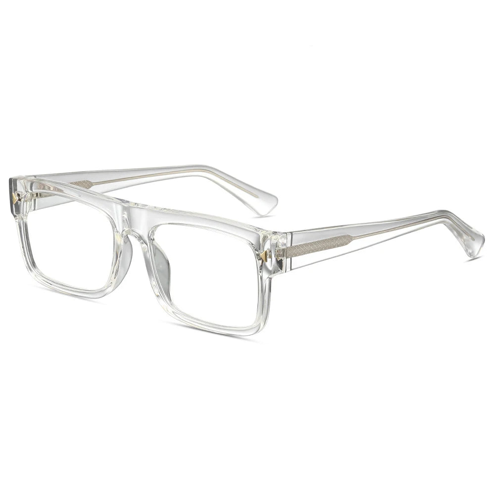 Fashion Men Prescription Myopia Glasses Luxury Brand Black Square Blue Light Blocking Eyewear Male Glasses For Vision 0 To -6.0
