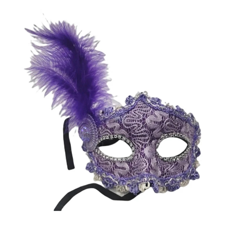 Sexy Ladies Masquerade Ball Mask Feather Mask Christmas Mask Halloween Mask masquerade ball forbirthday party stage performance