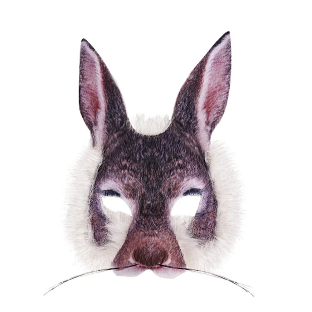 High Quality PVC Halloween Party Mask Full Face Realistic Animal Face Cosplay Prop Durable Lightweight Dress Up Masks