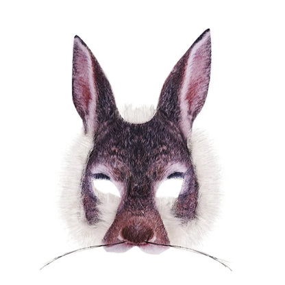 High Quality PVC Halloween Party Mask Full Face Realistic Animal Face Cosplay Prop Durable Lightweight Dress Up Masks