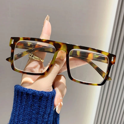 2/3PC New fashion large frame reading glasses trendy square frame rice nail middle-aged and elderly goggles reading glasses 2231
