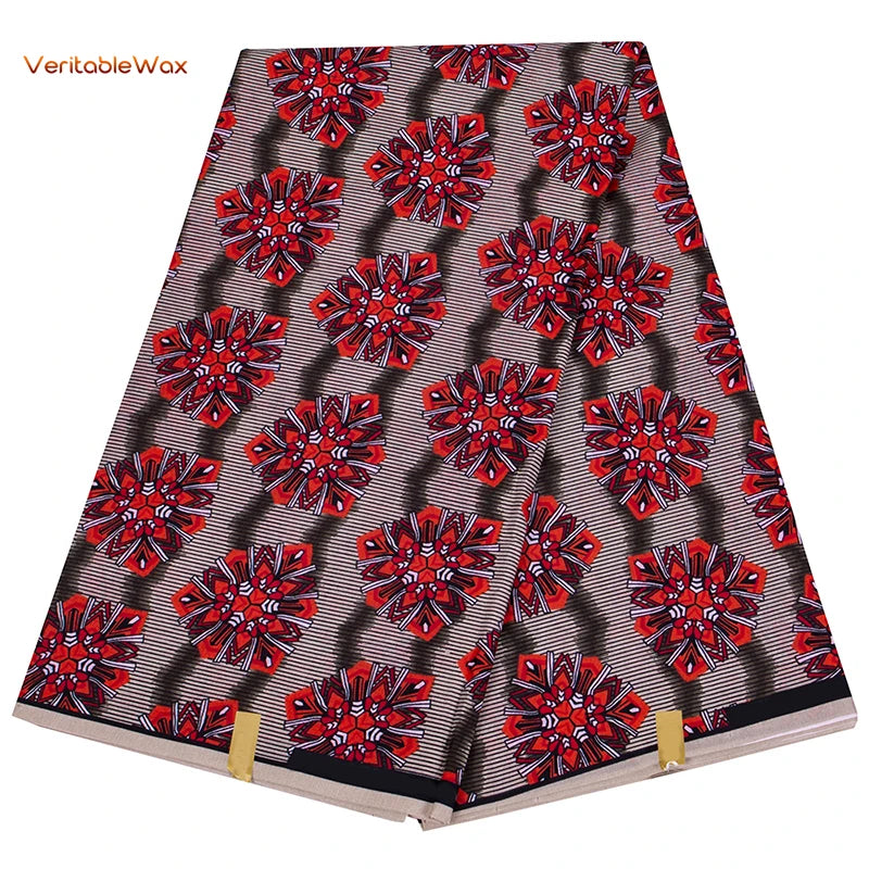 African Ankara Wax Fabric Patchwork Retro Style Double Prints Warp DIY Cloth Sewing Materials Africa Loincloth Polyester Tissu