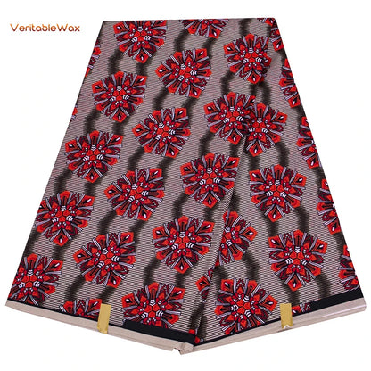 African Ankara Wax Fabric Patchwork Retro Style Double Prints Warp DIY Cloth Sewing Materials Africa Loincloth Polyester Tissu