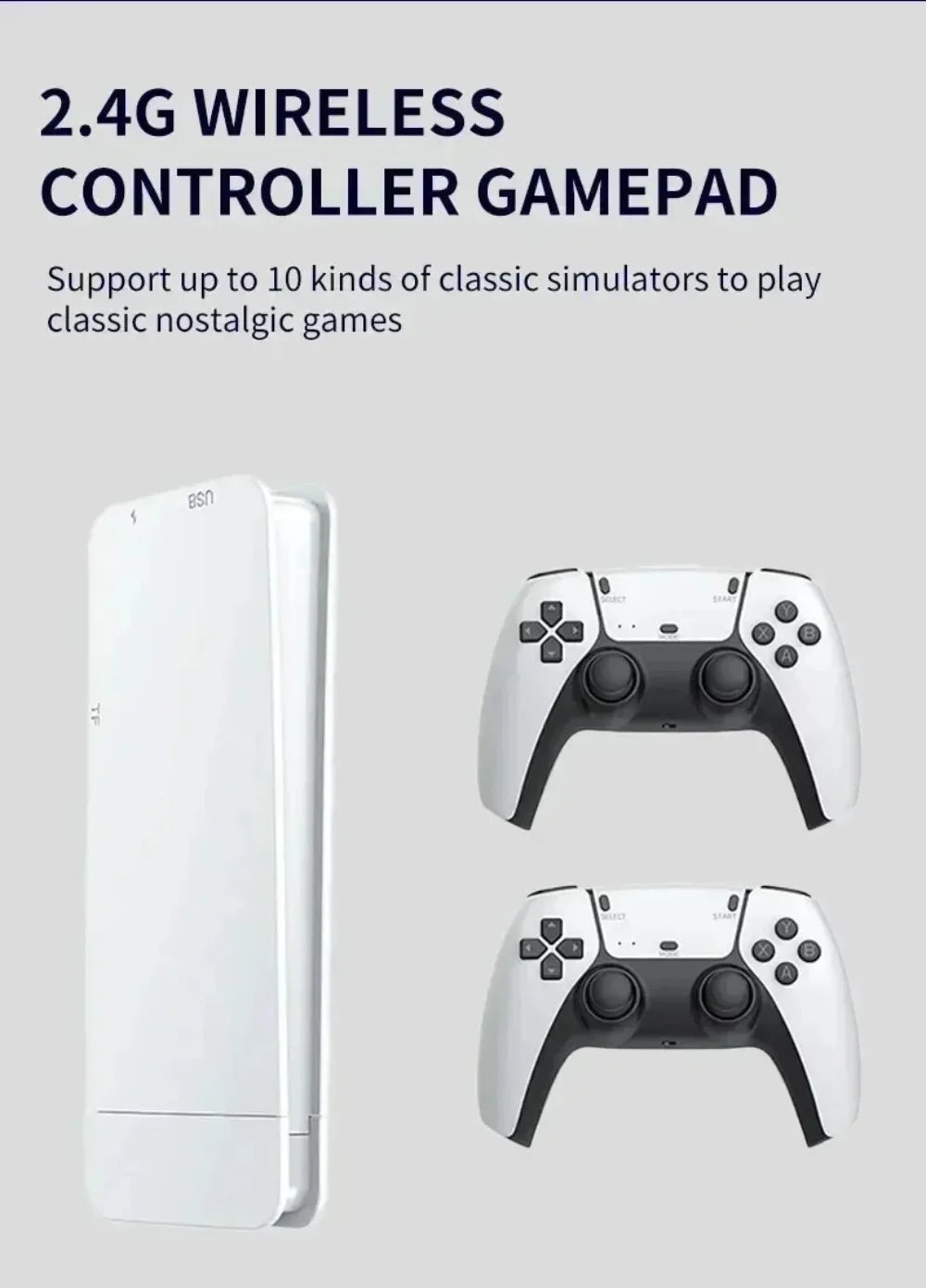 2026 New M15 Game Mini TV Handheld Game Console Wireless Gamepads Video Game 64G 20000+ Retro Game HD Output Two-player ﻿