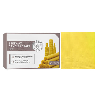 10pcs Natural Beeswax Candles Handmade No Additives Luxury High-end Candles For Candlelight Dinner Wedding Ceremony