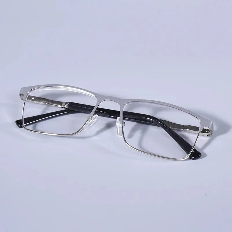 Double Color Oversize Frame Reading Glasses For Men And Women Anti blue Light High Quality Square Presbyopia Glasses+175