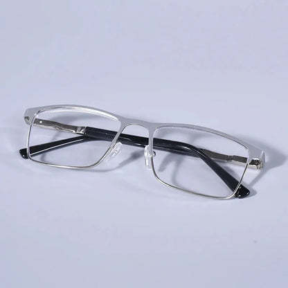 Double Color Oversize Frame Reading Glasses For Men And Women Anti blue Light High Quality Square Presbyopia Glasses+175