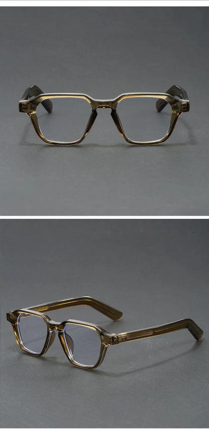 Men's Reading Glasses Blue Light Optical Lenses with Recipe Woman Vintage Tr90 Photochromic Lens Women's Eyeglasses with Frame