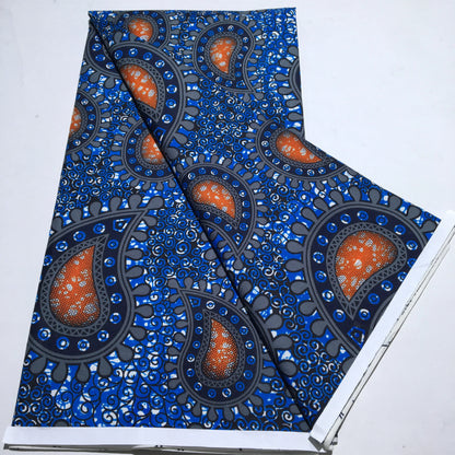 African New Wax Fabric Nigeria Ankara Wax Fabrics Newest Design Block Prints Batik Dutch For Dresses Sewing Cloth Materials
