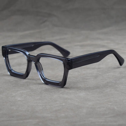 Luxury Thicken Acetate Reading Glasses Men Women Anti Blue Light Prescription Glasses Myopia Hyperopia Oversized Square Eyewear