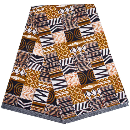 African Ankara Wax Fabric Patchwork Retro Style Double Prints Warp DIY Cloth Sewing Materials Africa Loincloth Polyester Tissu