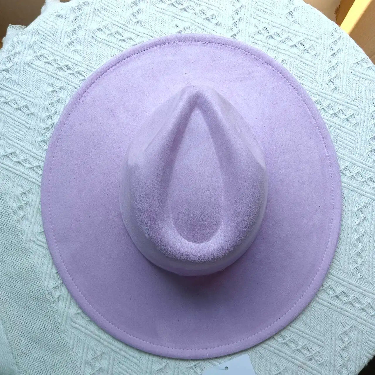 Suede Fedora Multicolor Heart-shaped Top 9.5cm Brim Men and Women Jazz Hat Panama Hat