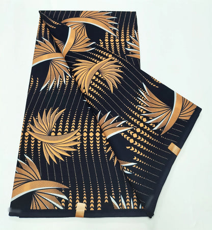 2025 Newest Ankara Real Wax Fabric Guaranteed Veritable African Wax Print Pagne Fabric 100% Cotton 6 Yards Ghana Style Dresses