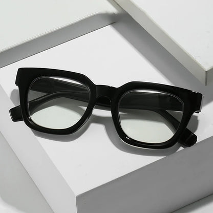2024 New TR90 Rectangle Black Frame Reading Glasses Ultralight Anti Blue Light Presbyopic Glasses Eyewear Readers