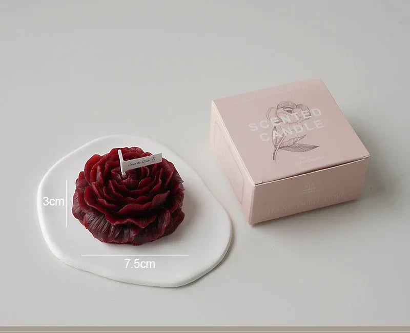 Low Temperature Candles Wax Rose Heart Candle 42 to 48 Degrees Peony Scented Decorative Waxs Valentine's Day Creative Gift
