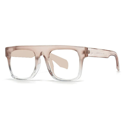 Luxury Square Frame Retro Reading Glasses Men Women Anti Blue Light Rice Nail Glasses Elegant Green Flat Top Computer Eyewear +2