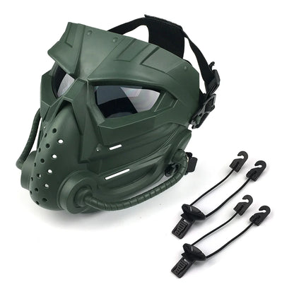 ZLang  Funny Full Face Protective Mask For Airsoft Costume Halloween CS Cosplay Tactical Game Mask  Breathable Skull Adjustable
