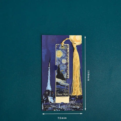 Aesthetic Book Page Clip Floral Painting Metal Bookmark Hollow Metal Book Accessories Student Reading Mark Stationery Gifts