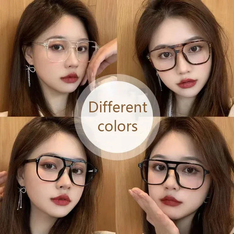 Transparent Computer Glasses Frame Women Men Anti Blue Light square Eyewear Blocking Glasses Optical Spectacle