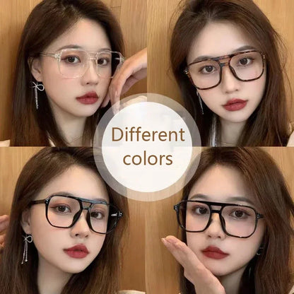 Transparent Computer Glasses Frame Women Men Anti Blue Light square Eyewear Blocking Glasses Optical Spectacle