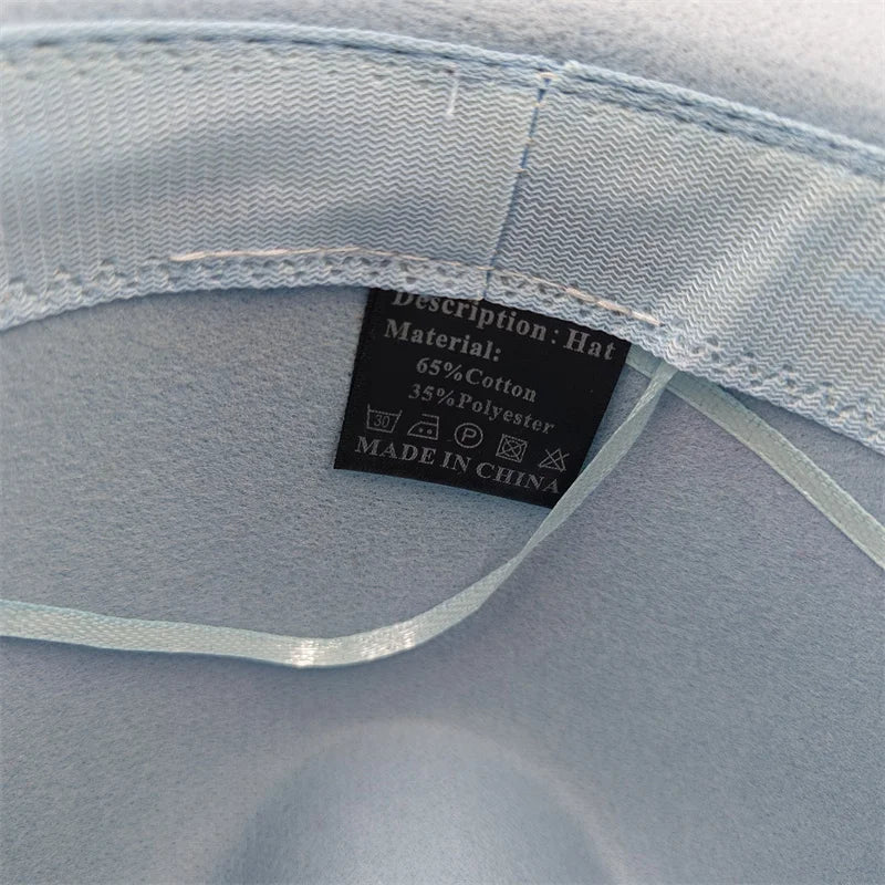 Sombreros Fedora Hat Dual Color Classic Jazz Hat Soft Fedora Hat Classic Men's and Women's Blue Jazz sombreros