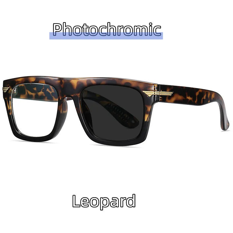 2022 Retro Big Square Frame Designer Reading Glasses Anti Blue Light Computer Eyeglasses Prescription Eyewear Diopters 0 to +6.0