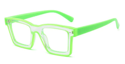 Retro Square Anti Blue Light Optical Glasses Frames Men Fashion Computer Prescription Eyeglasses Women TR90 Reading Glasses +2.5